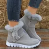 Winter Frauen Warme Chelsea Schnee Stiefel Casual Schuhe Neue Kurze Plüsch Wildleder Seite Zipper Stiefeletten Wohnungen Sport Damen Größe 35-43