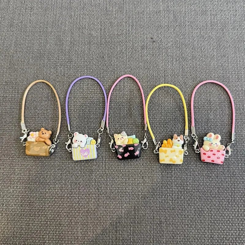 Puppe 15-17 cm Mini DIY Haustier Tragetasche Dress Up Plüschtier Zubehör Puppenhaus Hängender Hals Zubehör Puppenhaus Anhänger Image