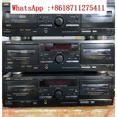 second-hand Original JVC 220V voltage TD-W254 dual card slot cassette recorder with automatic tape flipping function