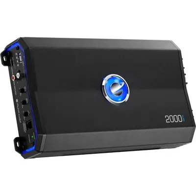 PL2000.1M Monoblock Car Amplifier - 2000 High Output, Low/High Level Inputs, Low Pass Crossover, MOSFET Pass Crossover