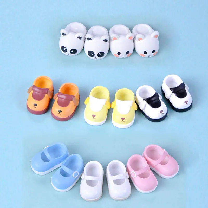 Ob11 Puppen Hausschuhe PVC Schuhe Cartoon süße Sportschuhe mit Magnet für Molly, Obitsu11,Gsc, Ufdolls,1/12BJD Puppenzubehör