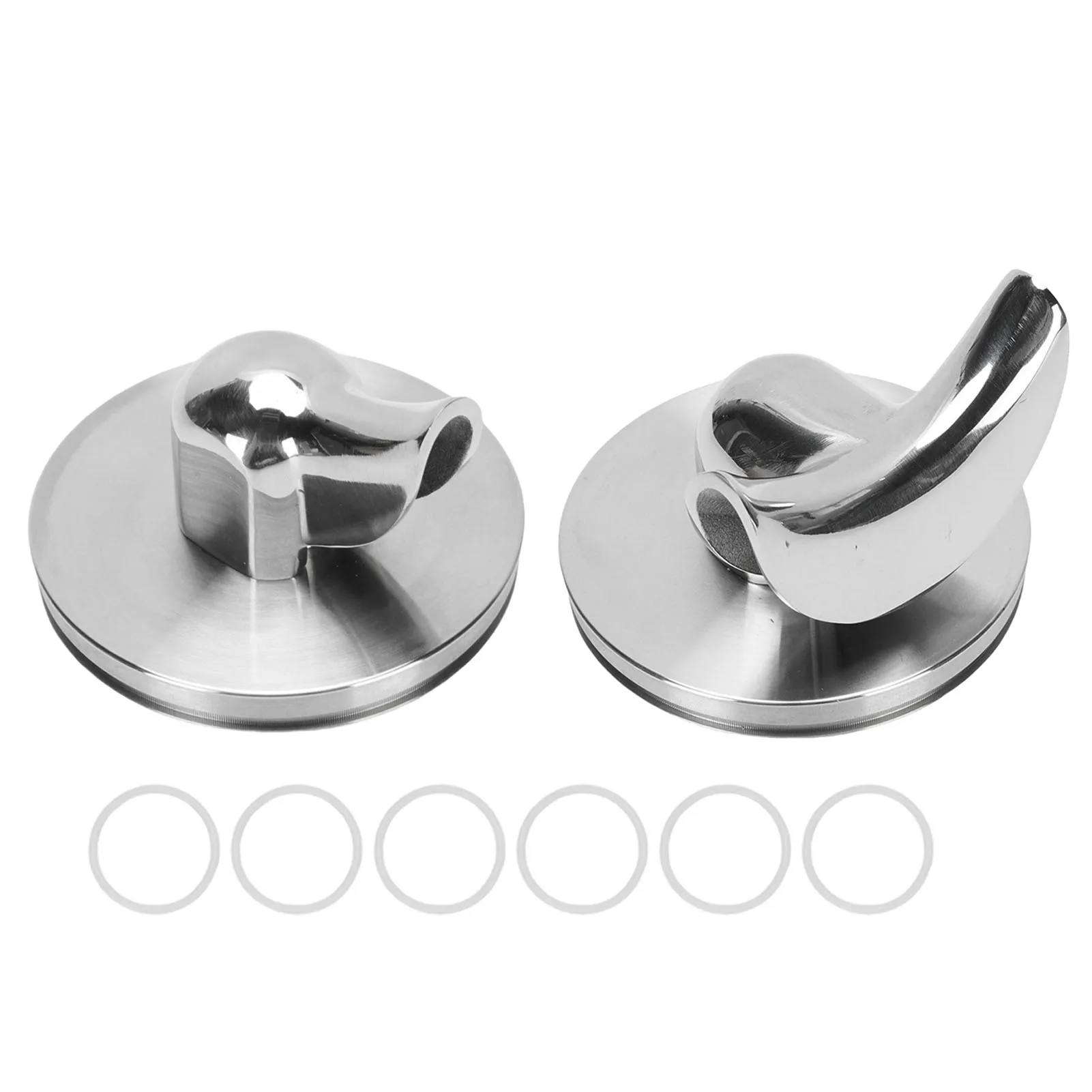 Professioneller 54-mm-Siebträger-Auslauf ohne Boden zum Ausguss einer Kaffeemaschine, Siebträger-Auslauf aus Edelstahl 304 mit O-Ringen Image