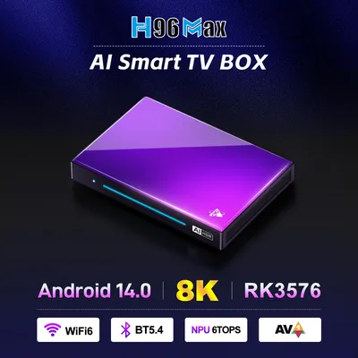 H96 MAX M9 Android Set Top BOX Android 14.0 Set Top Box 8K Für Android TV Box WiFi6 BT5.4