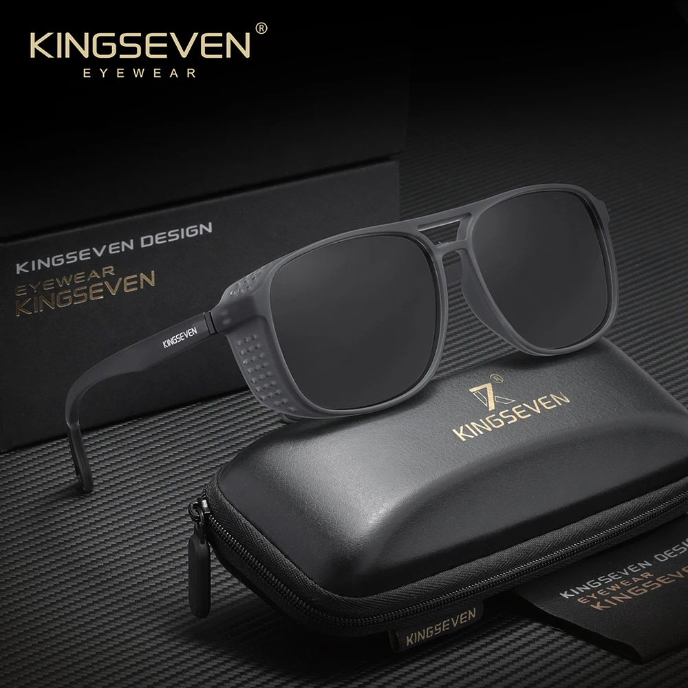 KINGSEVEN Mode Polarisierte Sonnenbrille Frauen Sonnenbrille UV400 Schutz Männer Gläser Fahren Brillen Image