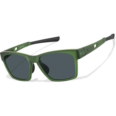 Zenni Men's Sporty Square Glasses Green Plastic Full Rim Frame