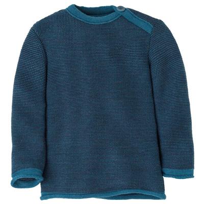 disana - Kid's Melange-Pullover - Merinopullover Gr 98/104 blau Image