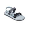 Sandale QUIKSILVER "Monkey Caged", Gr. 12(45), grau 4, Obermaterial: Textil [Chemiefaser] / Außensohle: Gummi, Schuhe