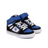 Sneaker DC SHOES "Pure High-Top EV", Kinder, Gr. 13,5(31), schwarz, blau, wht, Obermaterial: Leder / Futter: Textil / Außensohle: Gummi, Schuhe