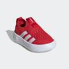 Slip-On Sneaker ADIDAS SPORTSWEAR "BUBBLECOMFY KIDS", Gr. 25, rot (better scarlet, cloud weiß, core schwarz), Textil, sportlich, Schuhe, für Kinder