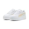 Sneaker PUMA "Karmen II Idol Sneakers Damen", Gr. 41, weiß canvas beige, Obermaterial: Synthetik, Kuhleder, Textil; Futter: Textil; Innensohle: Textil; Laufsohle: Gummi, Schuhe