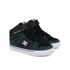 Sneaker DC SHOES "Pure High-Top EV", Kinder, Gr. 3(34), grün, navy, schwarz, Obermaterial: Leder / Futter: Textil / Außensohle: Gummi, Schuhe
