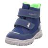 Winterboots SUPERFIT "HUSKY1 WMS: mittel", Kinder, Gr. 25, bunt (blau, hellgrün), Textil, casual, Schuhe, Snowboots mit wasserdichtem SYMPATEX, Größenschablone zum Download