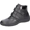 Klettboot WALDLÄUFER "HESNA-Soft", Damen, Gr. 4,5 (37,5), schwarz, Nappaleder, Textil, Lackleder, unifarben, klassisch, Schuhe, Schlupfboots, Stiefelette, Bequemschuh, Komfortweite H (=sehr weit)