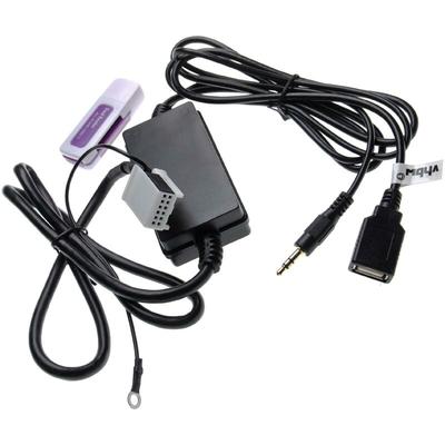Aux usb Audio Adapter Kabel kfz Radio kompatibel mit Audi Symphony 2+/3 Auto, Autoradio - Vhbw Image
