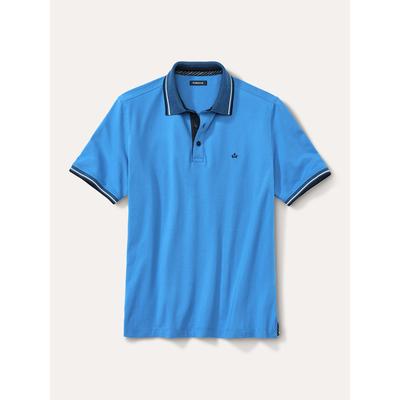 Walbusch Herren Comfort Stretch Polo Shirt Blau Image
