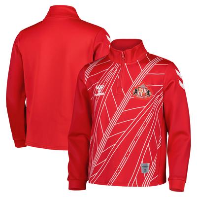 Sunderland Hummel Heim Pre-Match Half Zip – Rot – Kinder Image