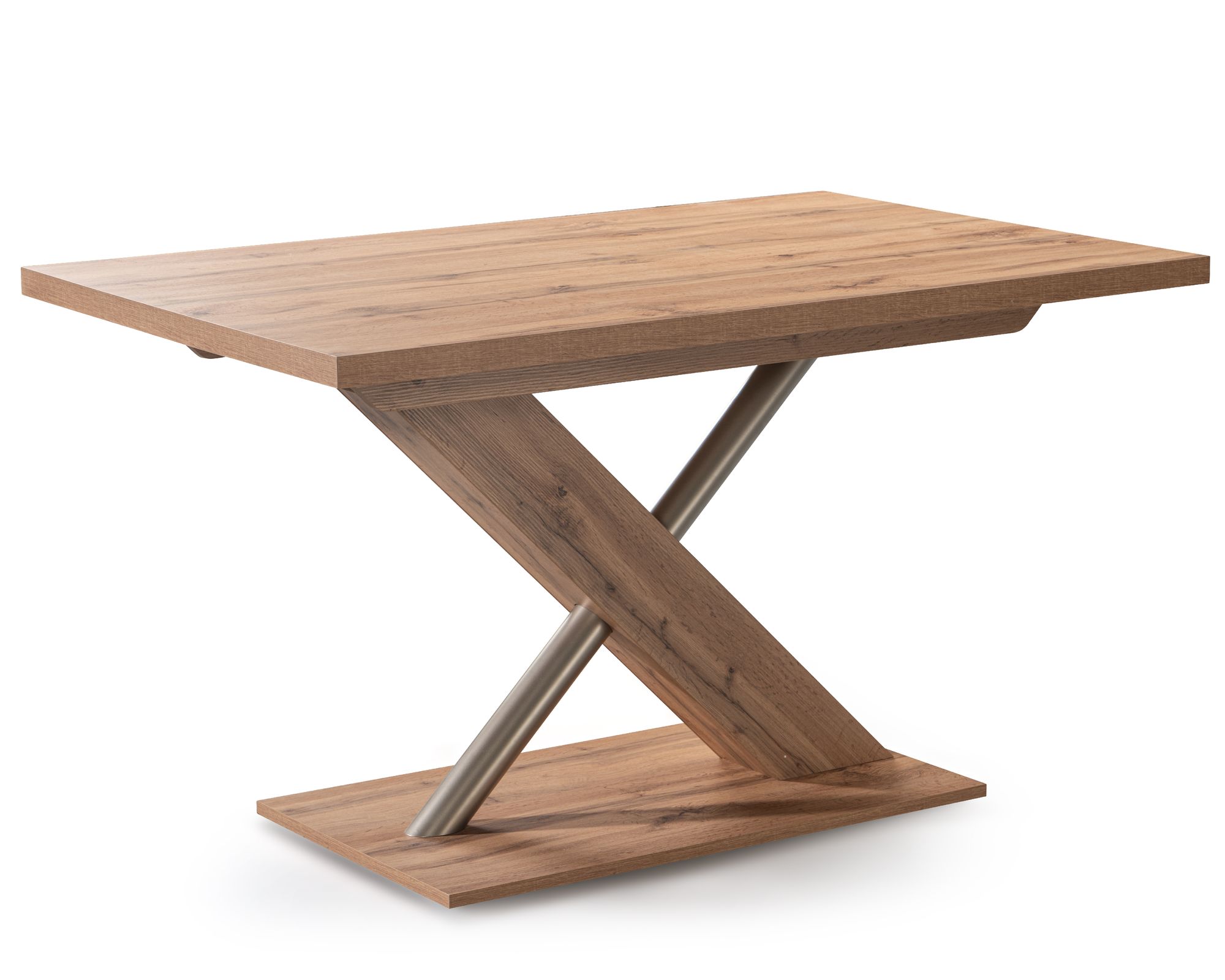 Schösswender »Duo 200« Säulentisch 130x85 cm / San Remo Sand Dekor / ohne Auszug