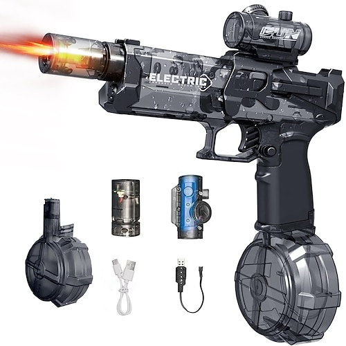 Ultimate Battle Blaster – motorisierte Wasserpistole mit großer Reichweite, interaktiver Beleuchtung, ergonomischem Griff, robust für Spaß im Freien Image