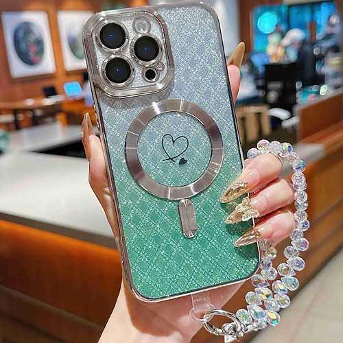 Handy Hülle Handyhüllen Für iPhone 17 Pro Max 17 Air 16 Pro Max 15 Pro Max 16e 14 Pro Max 13 Pro Max Rückseite mit Trageriemen Unterstützt kabelloses Laden Nicht vergilbend Farbverläufe Kohlefaser