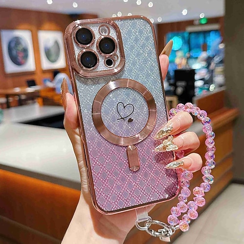 Handy Hülle Handyhüllen Für iPhone 17 Pro Max 17 Air 16 Pro Max 15 Pro Max 16e 14 Pro Max 13 Pro Max Rückseite mit Trageriemen Unterstützt kabelloses Laden Nicht vergilbend Farbverläufe Kohlefaser