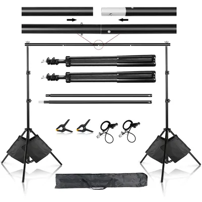 Fotografie Stand Foto Studio Hintergrund Kulissen Chromakey Green Screen Support System Rahmen Tragetasche Licht Kit Foto Video