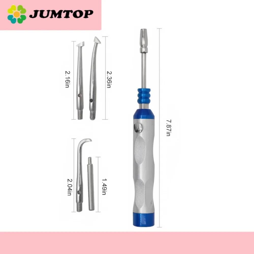 Automatischer Zahnkronenentferner – verstellbares manuelles 4-Schift-Werkzeug zur Zahnrestaurierung, Zahnarztlaborinstrument aus Edelstahl Image