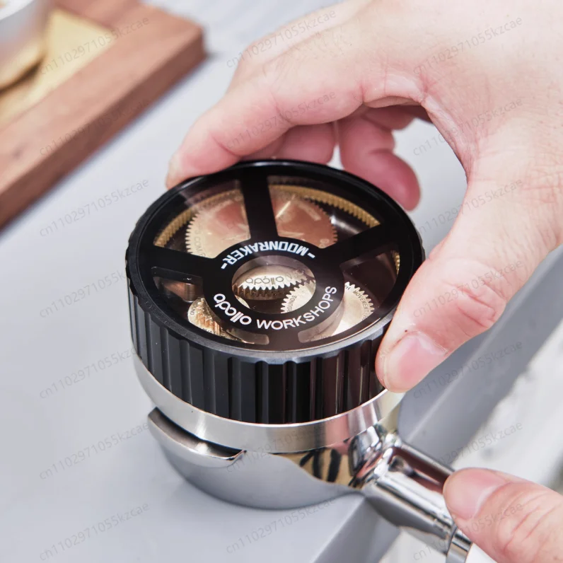 Apollo Planetary Gear Coffee Distribution Tool Espresso Equipment Disperses Clumps 58mm Lelit Coffee Distributor WDT Tool BB