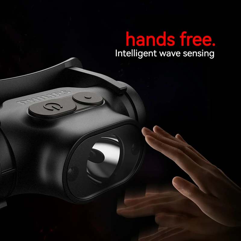 PHILIPS NEUE SFL1851 Kopf-montiert Hut Clip Arbeit Lange-palette Typ-C Wiederaufladbare Scheinwerfer Outdoor Camping Angeln Image