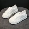 Weiße High-on-Plateau-Damenschuhe, Designer-Luxus-vulkanisierter Schuh, Neuankömmling 2025, 39, bequeme und elegante Damenschuhe