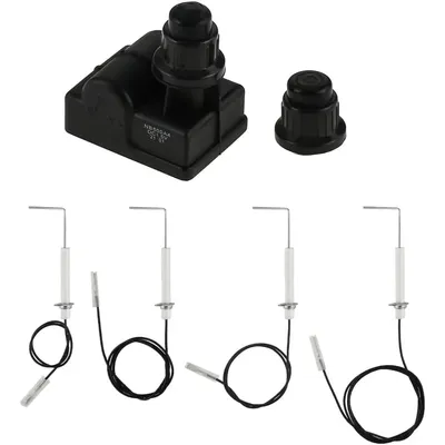 Grill Igniter Assembly Kit Push Button BBQ Igniter with 4pcs Electrode Igniter Wire for Blackstone 28inch Propane Griddle