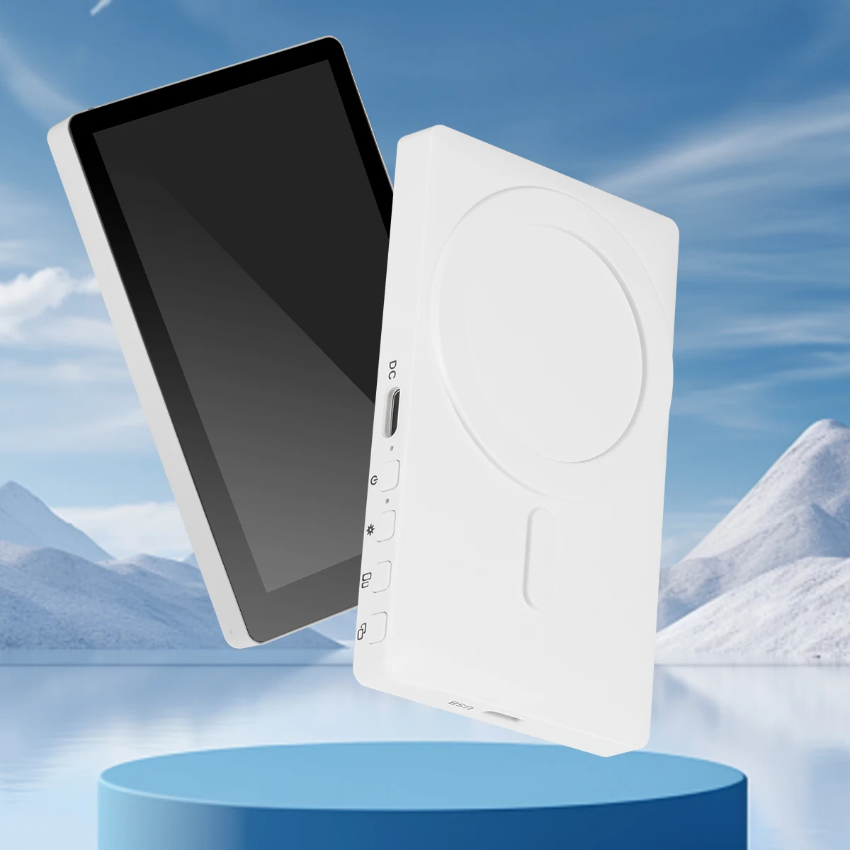 PT001 Smartphone Drahtlose Magnetische Monitor Bildschirm Für Smartphone Vlog Live Stream Video Aufnahme für iPhone Android telefon