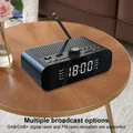 Radio FM DAB portatile Radio digitale BT Display a LED Radio a batteria Radio sveglia digitale ricaricabile