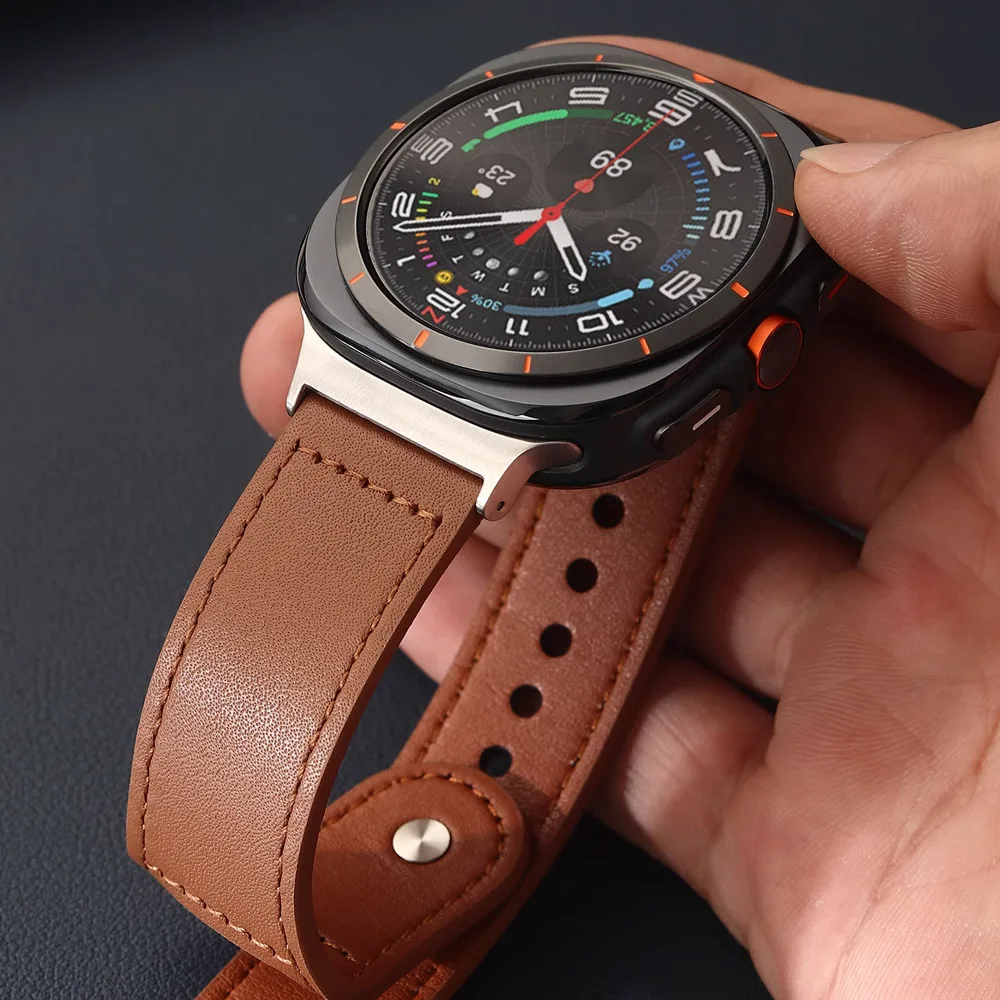 Lederarmband für Samsung Galaxy Watch 8 Classic/40 44 mm Smartband für Galaxy Watch 40/44 mm Watch 8 Classic Zubehörarmband Image