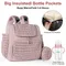 Baby Nappy Bag Backpack Multifunctional Baby Travel Bag with Changing Pad and Stroller Attachment Mauve Mist Mummy Bag Baby Bag
