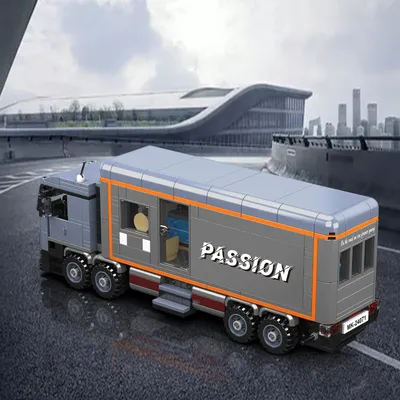 Mould King Kraftstofftanker LKW Schwerer Wohnmobil Container LKW Modell Bausteine Set Autospielzeug für Kinder 24070 24071 24075 Image
