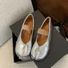 Mode Elastische Band Frauen Ballett Wohnungen Schuhe Flach Weibliche Weiche Schuhe Seltsame Kappe Damen Wohnungen Mary Janes Lolita Schuhe