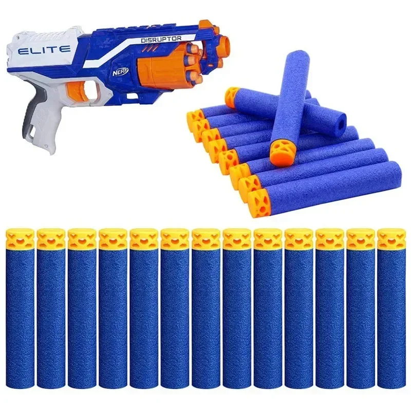 Blue Hollow Eva Soft Refill Bullets Foam Darts 7,2 cm * 1,3 cm für Elite Series Kinderspielzeugpistolenzubehör Image
