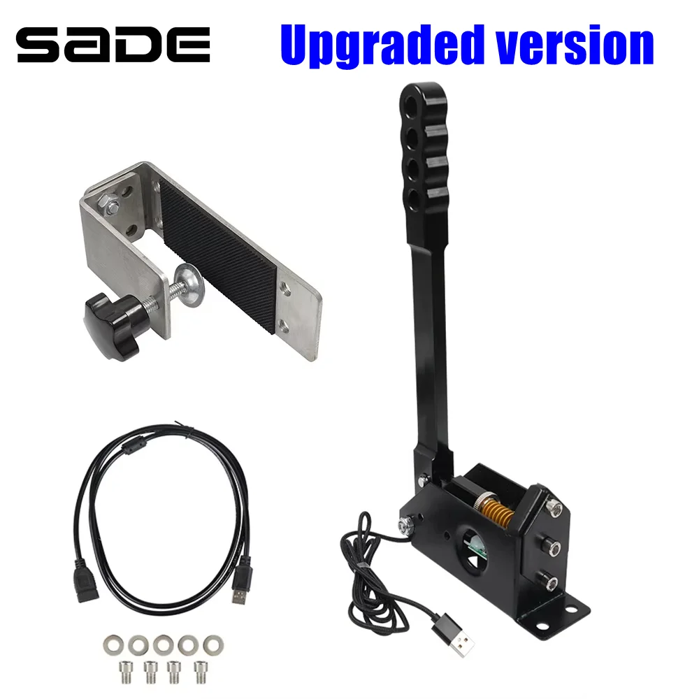 Verbesserte Version PC USB SIM Racing Spiele Handbremse mit Halterung für Logitech G25 G27 G29 T300 T500 Assetto corsa Dirty 2.0 4.0 Image