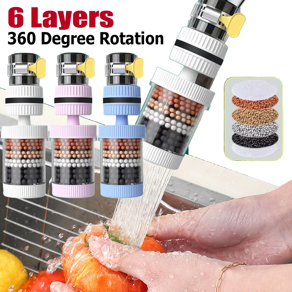6 Schichten Hahn reiniger Universal 360 Grad Drehung Wassers pa rende Bubbler Spritz düsen mischer Bubbler für die Küche zu Hause Bad Image