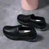 Frauen Schuhe Frühjahr Echtes Leder Weiche Laufsohle Arbeit Schuhe Frauen Schwarz Swing Schuhe Frauen Plus Größe Keil Einzelnen Schuhe