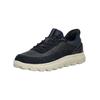 Sneaker GEOX "Geox Sneaker Leder/Textil", Herren, Gr. 45, blau (navy), Leder, Textil, casual, Schuhe