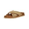 Pantolette INUOVO "INUOVO Pantoletten Leder", Damen, Gr. 37, gold, Leder, casual, Schuhe
