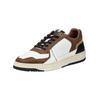 Sneaker BULLBOXER "Bullboxer Sneaker Leder", Herren, Gr. 43, braun (weiß, braun), Leder, casual, Schuhe