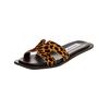 Pantolette STEVE MADDEN "STEVE MADDEN Pantoletten Leder", Damen, Gr. 38, braun (leopard), Leder, casual, Schuhe