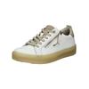 Sneaker TAMARIS "Tamaris Sneaker Leder/Textil", Damen, Gr. 39, weiß (weiß, beige), Leder, Textil, casual, Schuhe