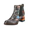 Stiefelette LAURA VITA "LAURA VITA Stiefelette Leder", Damen, Gr. 36, blau, Leder, casual, Schuhe