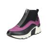 Keilstiefelette RIEKER "Rieker Stiefelette Lederimitat/Textil", Damen, Gr. 39, schwarz, Lederimitat, Textil, casual, Schuhe
