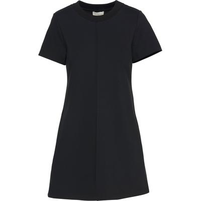 Jerseykleid CALVIN KLEIN JEANS "A- PUNTO MILANO T SHIRT DRESS", Damen, Gr. S (38), N-Gr, schwarz, Jersey, Obermaterial: 66% Viskose, 30% Polyamid, 4% Elasthan, unifarben, feminin, klassisch kurz, Rundhals, Kurzarm eingesetzt abgesteppte Kante,... Image