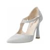 Pumps NERO GIARDINI "Nero Giardini Pumps Textil", Damen, Gr. 37,5, silber, Textil, elegant, Schuhe