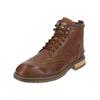 Schnürstiefelette PANTOFOLA D´ORO "Pantofola d'Oro Stiefelette Leder", Gr. 41, braun, Leder, casual, Schuhe